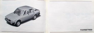 Alfa Romeo Alfetta 2000 Sedan 1977 Owner Manual (9175)
